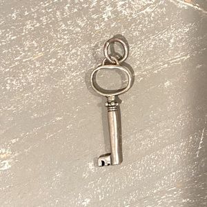 Sterling Silver Key Charm Vintage
